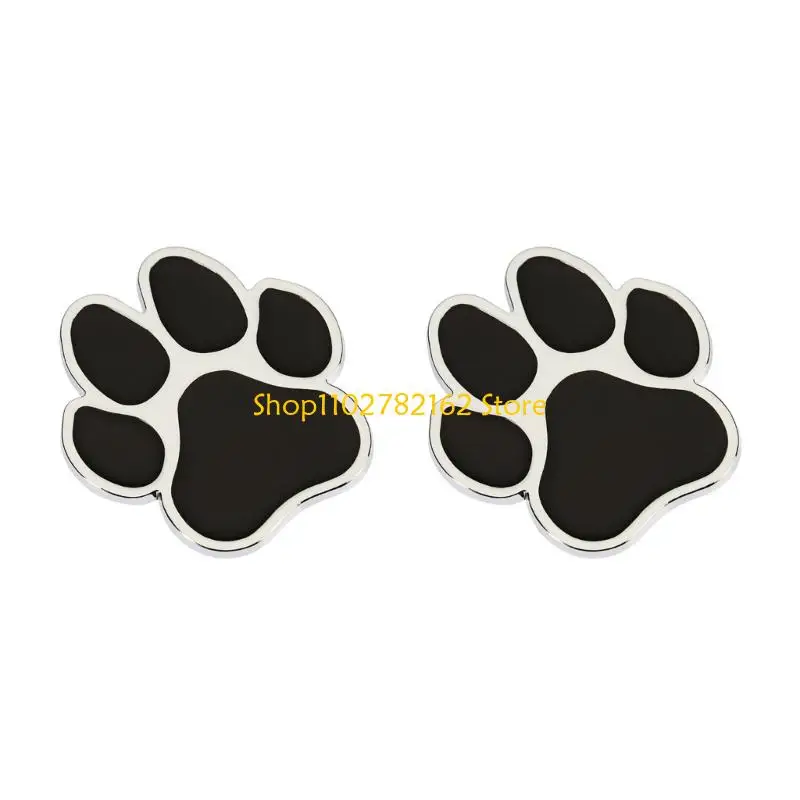 547B Pair Zinc Alloy Animal Print Car Decal 3D Effect for SUV Motorcycles Exterior