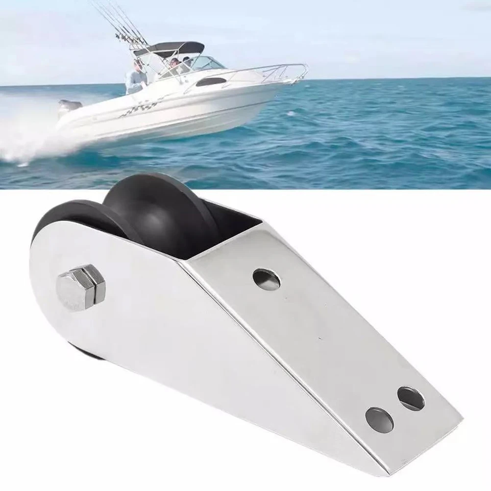

Stainless Steel Anchor Bracket 42x63mm Roller 10mm Hole Boat Accessories Locking Control Marine Durable 304 Steel Water Sports