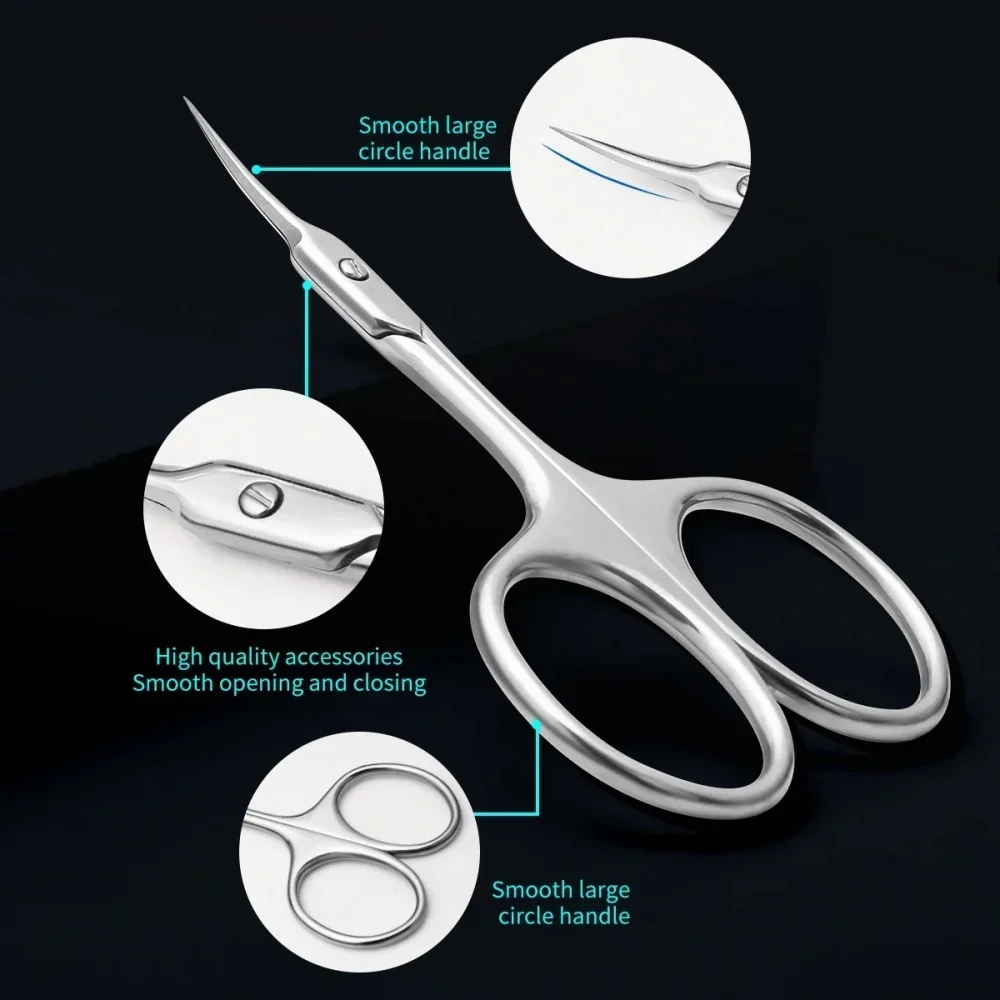 Russische Schere für abgestorbene Haut, superscharfe Darbs-Maniküre, vorgefertigter Edelstahl, professionelles Peeling – Detail 3