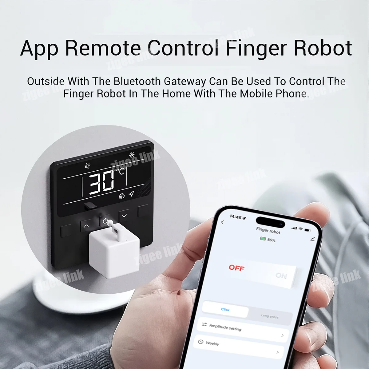 Smart Fingerbot Switch Bluetooth Robot Button Pusher Wireless Switch Bot APP Control Work With Tuya Alexa Google Home