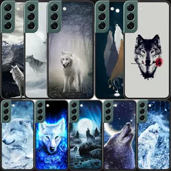Snow White Blue Eyes Wolf Phone Case For Samsung A16 A26 A36 A56 Galaxy A02S A12 A52S A13 A23 A33 A53 A54 A34 A24 A14 A22 A32 A4