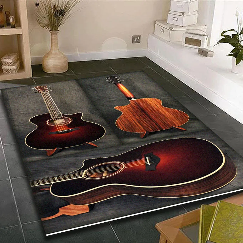 Musical Room Guitar Room Bedroom Carpet Picnic Mat Home Living Room Carpet Furniture Decor Picnic Mat Washroom Floor Mat Decor