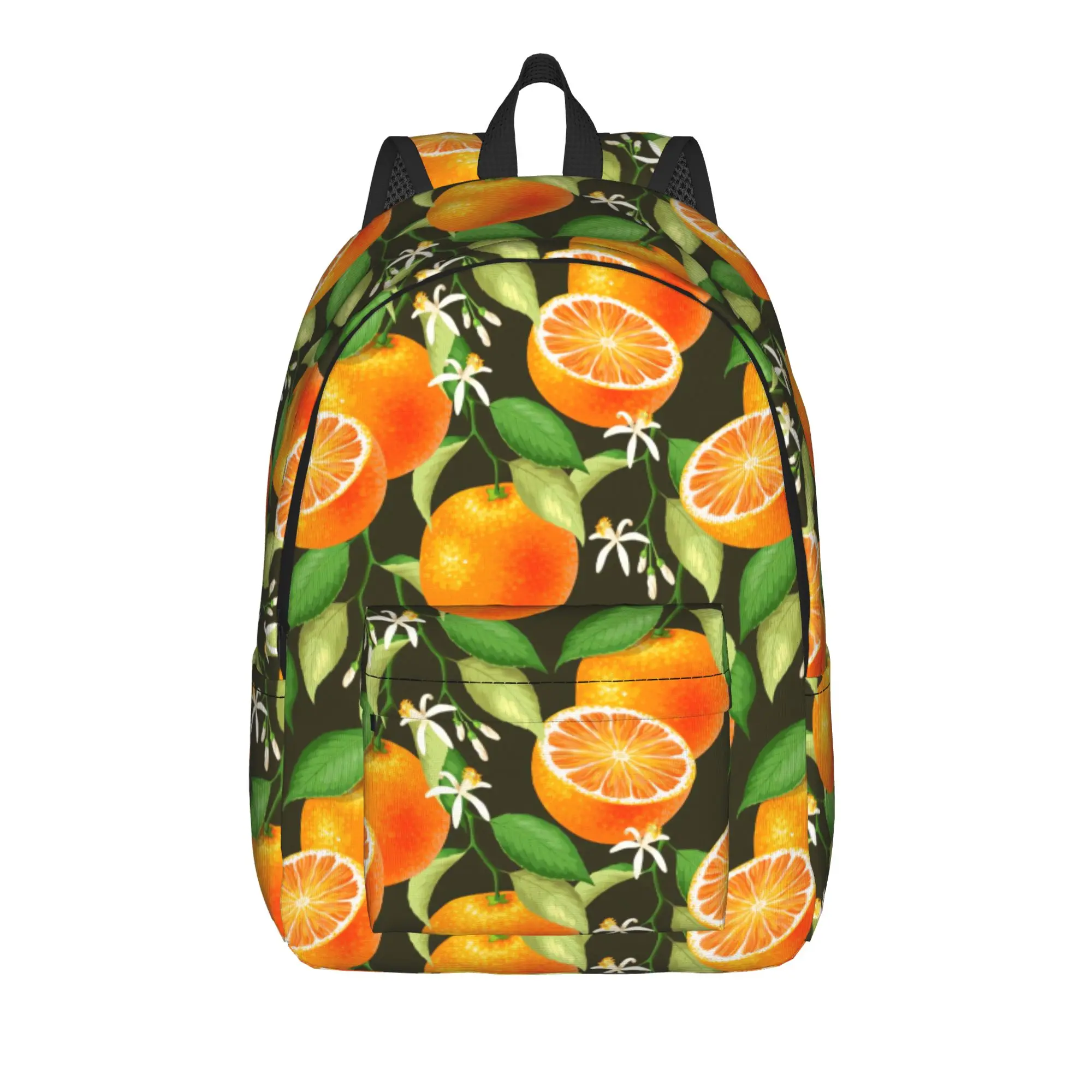 Orange Blossom    Backpack  Youth Polyester Sport Backpacks Breathable Stylish High School Bags Rucksack