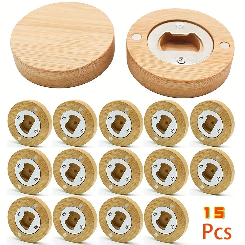 1/10/25/40pcs Bamboo Blank DIY Bottle Opener Suitable For Bar Or Household Barware Tool Wedding Favors Bottle Opener for Guests