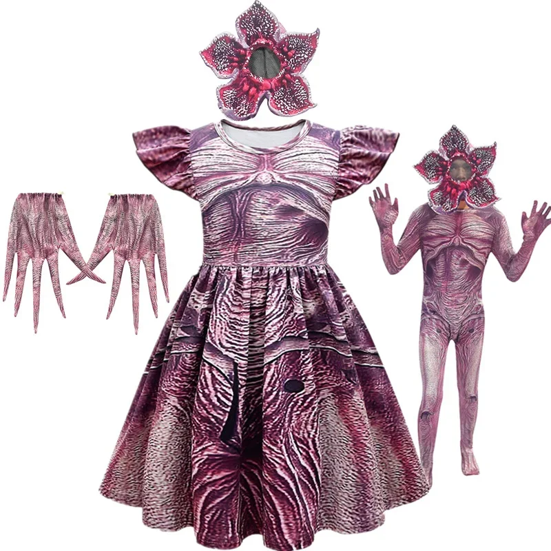 Demogorgon Cosplay Clothes Halloween Dresses for Boys and Girls Stranger Zombie Costume Horror Dress