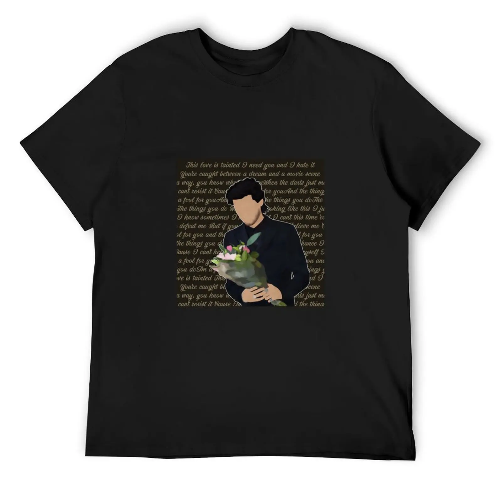 Zayn lyric background T-Shirt heavyweights custom t shirt anime quick-drying sweat shirts, men