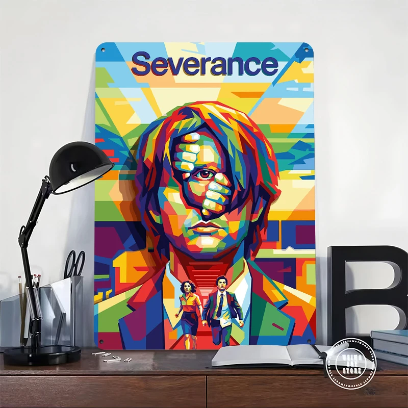 Severance TV Show Tin Poster Customized Wall Art Retro Vintage Metal Signs for Fans Room Mancave Decoration At Home House Decor