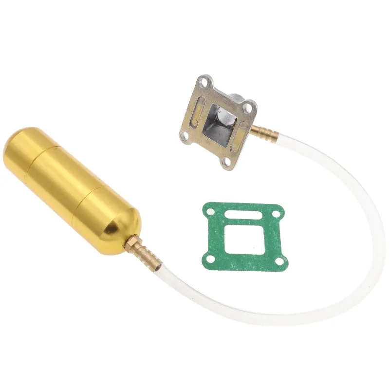 سباق الألومنيوم الذهب الأحمر الأزرق دفعة زجاجة الطاقة + كمية الأنابيب طوقا ل 2 السكتة الدماغية 43cc 47cc 49cc البسيطة ATV رباعية الترابية دراجة الجيب #4