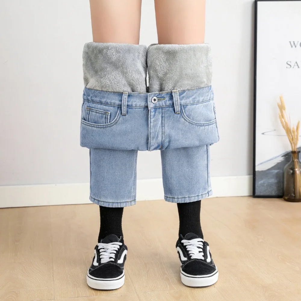 Calça jeans feminina de cintura alta com cano reto, calça cenoura pai, preta, nova, primavera e outono, 2023