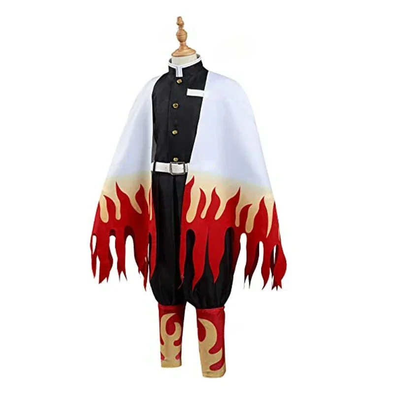 Adult Rengok Kyoujurou Costume Anime Anime Demon Slayer Rengoku Kyoujurou Cosplay Costume Kimetsu No Yaiba Halloween Costumes