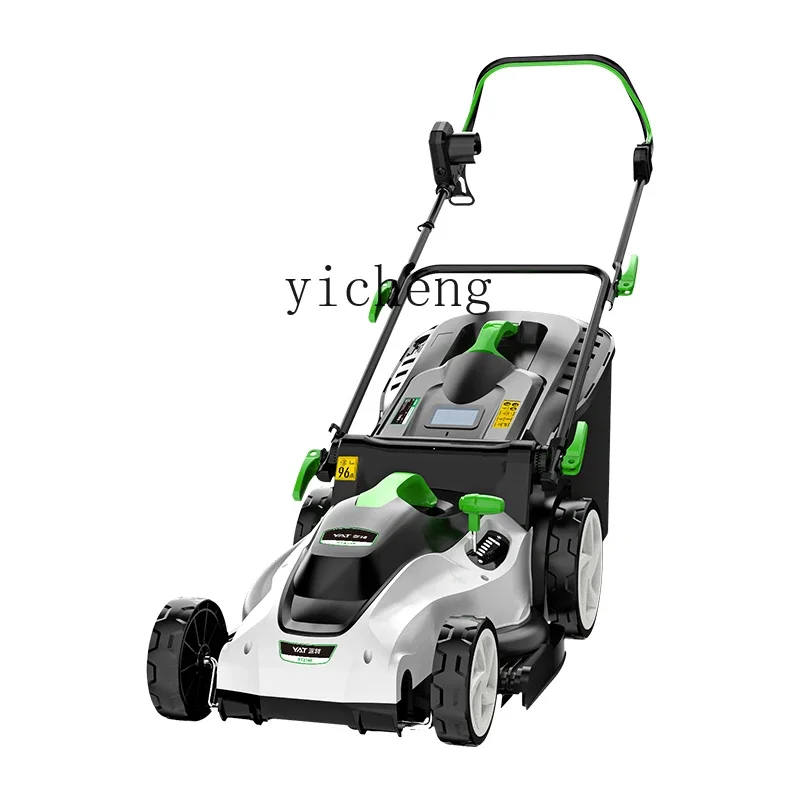 

TQH Lawn Mower Hand Push Lawn Mower Artifact Electric Household Small High Power Lawn Mower