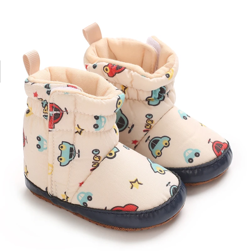 NEW Winter Snow Boots For Newborn Baby Girls Booties Keep Warm Plush Inside Anti-slip Baby Infant Toddler Cute Soft Bottom Shoes