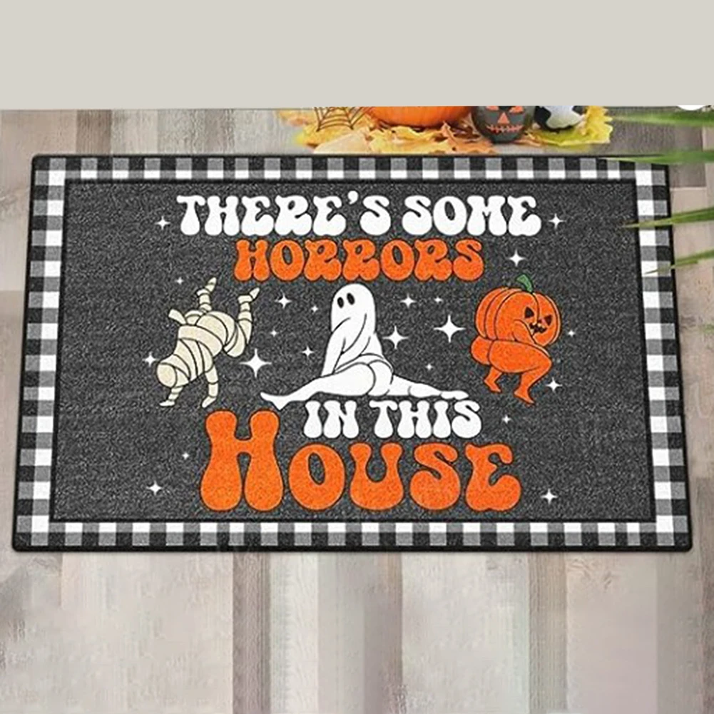 

Пародия ужасов Хэллоуин Коврик для входа Добро пожаловать Коврик для двери для дома, кухни, спальни