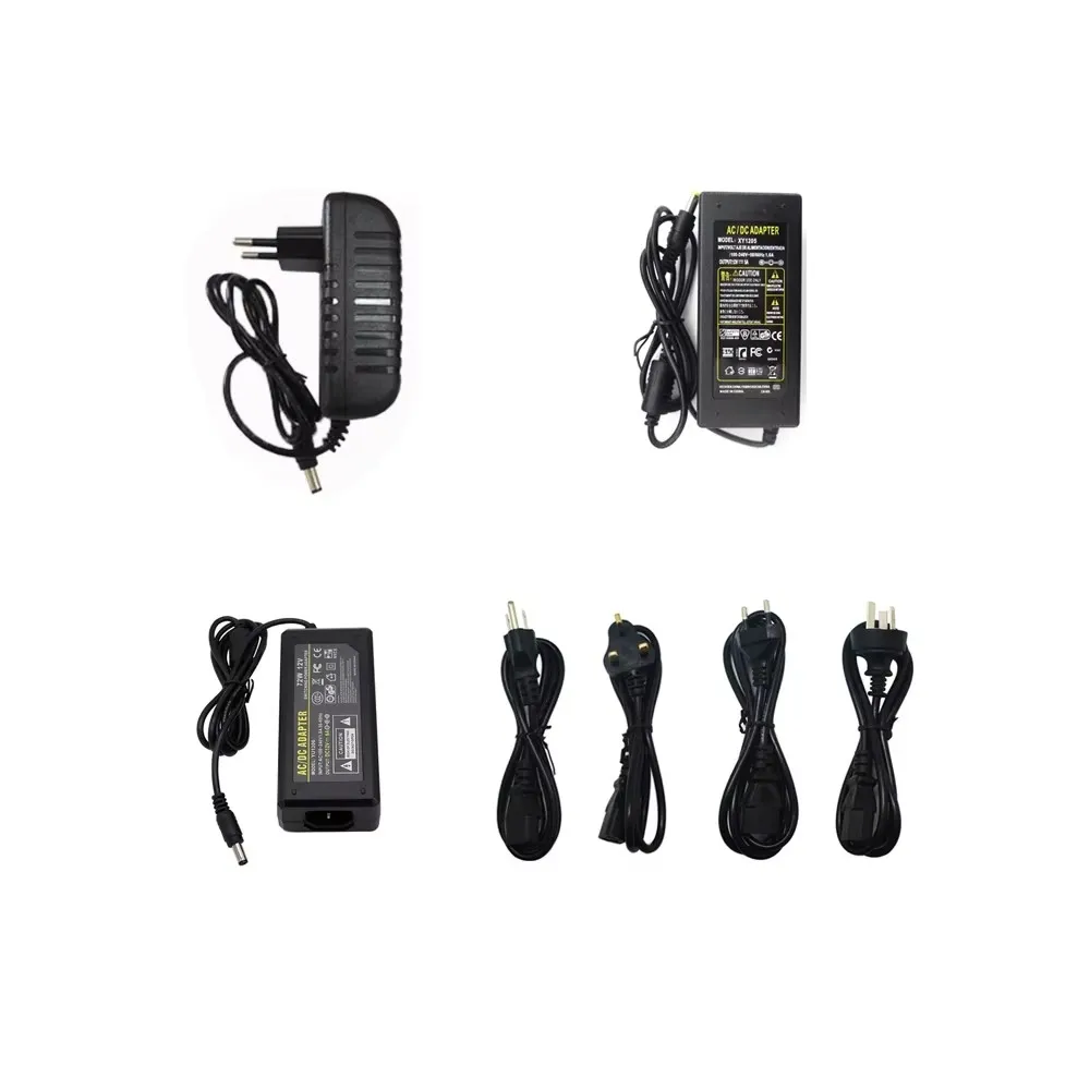 DC 5V 12V 24V 1A 2A 3A 5A 6A 7A 8A 10A  Power Supply AC 100-240V for 5050 3528 5630 LED Strip Light Transformer Charger Adapter