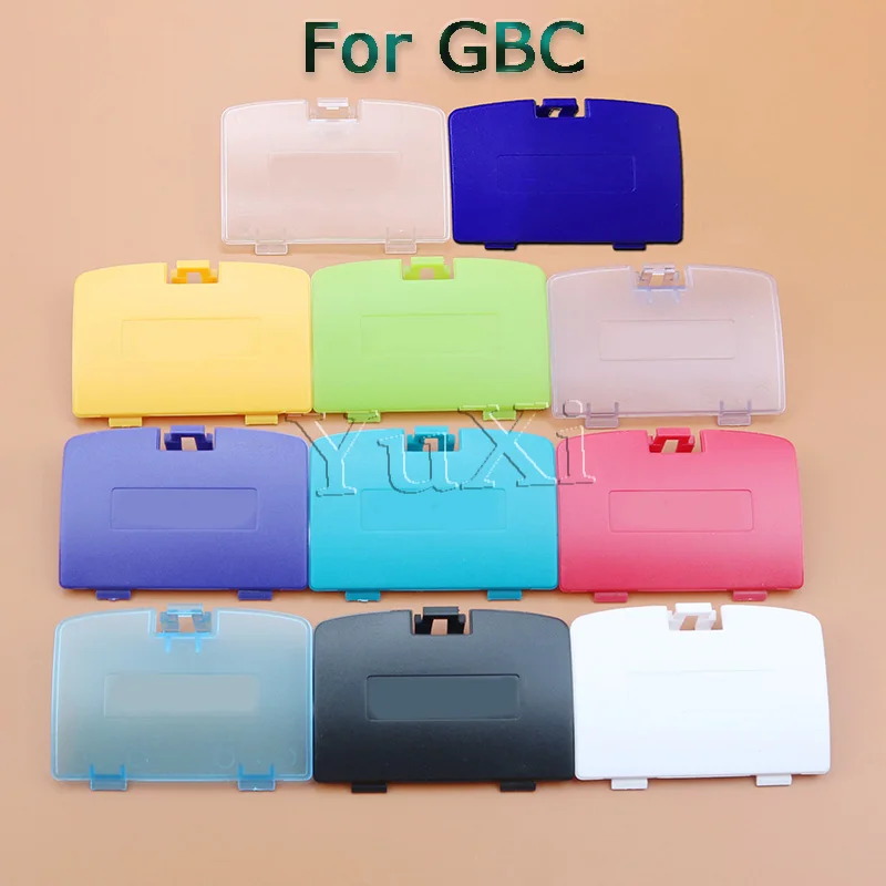 1 cubierta de batería para Gameboy Color GBC carcasa trasera de batería tapa de puerta para controlador Nintend GBC reemplazo colorido DIY