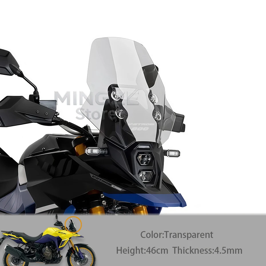 NEW 800 DE Wind Screen For SUZUKI V-STROM 800DE DL800DE Motorcycle Front Windshield Raised Deflector DL 800 DE Height Windscreen