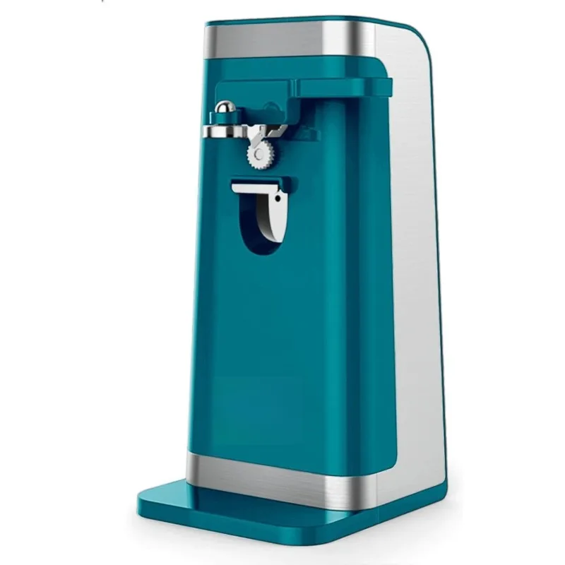 

50W Electric Can Opener with Stainless Steel Blade and Knife Sharpener (Island Blue)