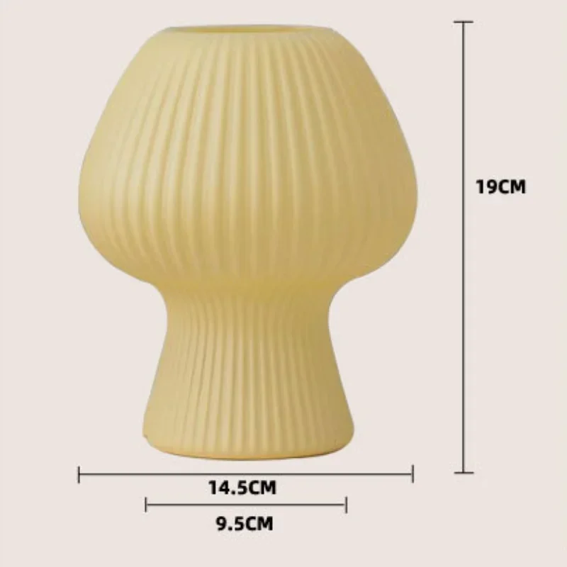 لطيفة خمر توليب الزجاج لمبة مكتب الفتيات غرفة نوم الديكور مصابيح الليل إضاءة داخلية