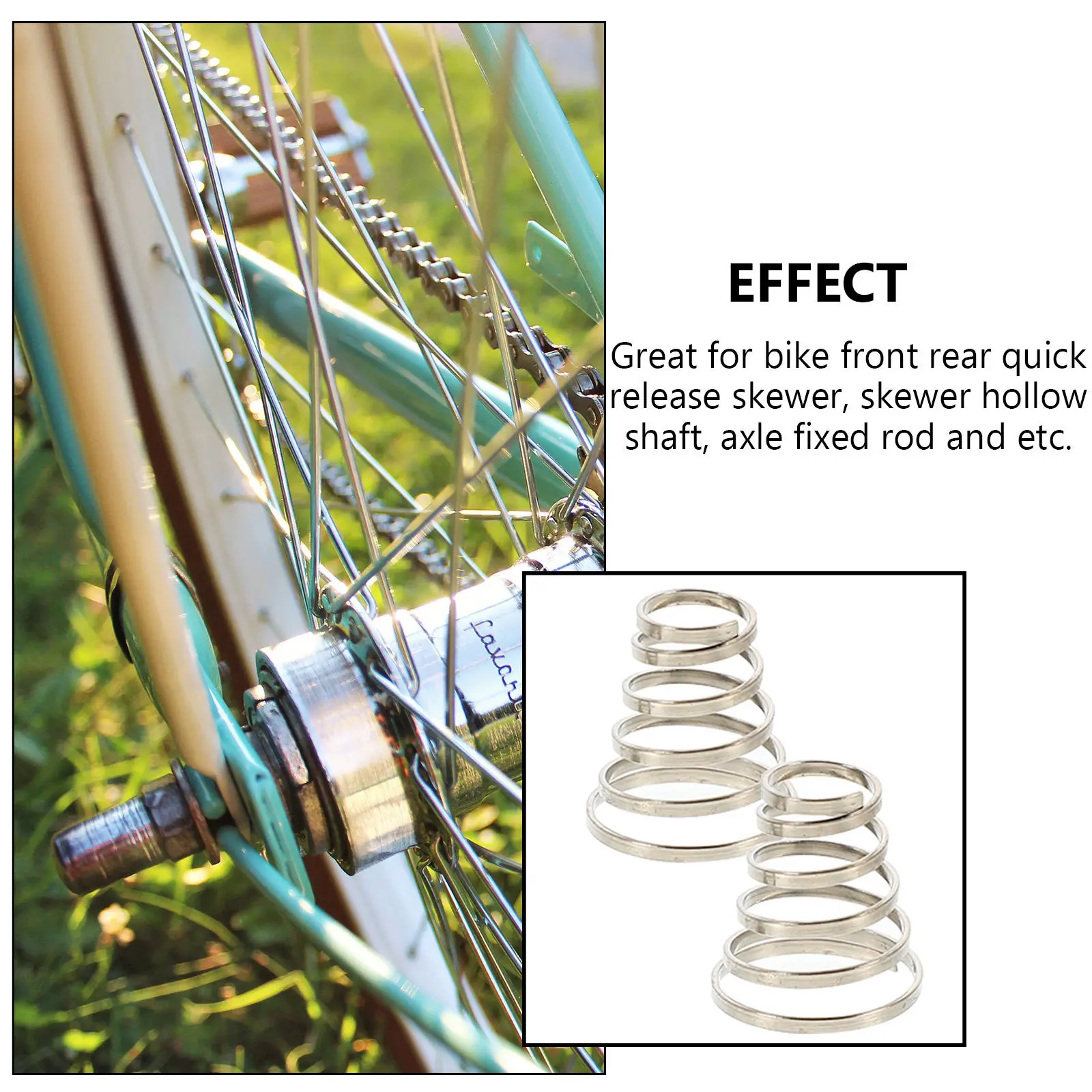 

24Pcs Bike Wheel Skewer Springs Quick Release Stainless Steel Mtb Accessories Bike Wheel Springs Stainless Steel Skewer Spring