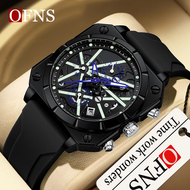 

SANDA New Casual Mens Watches Fashion Simple Letters Resin Waterproof Quartz Wristwatches Man Clock 1311