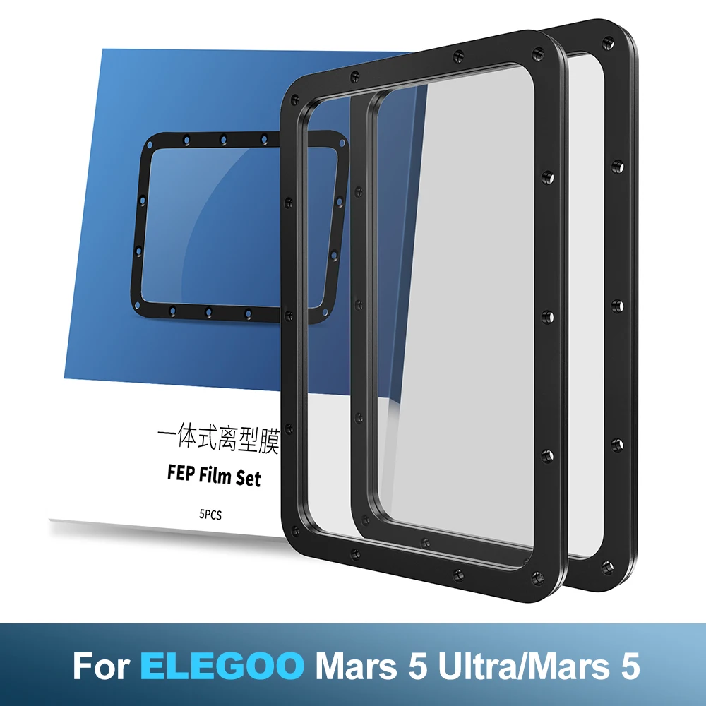 

Mars 5/Mars 5 Ultra FEP Film Resin Vat FEP Upgrades 3D Printer Accessories for ELEGOO Mars 5/Mars 5 Ultra UV DLP LCD