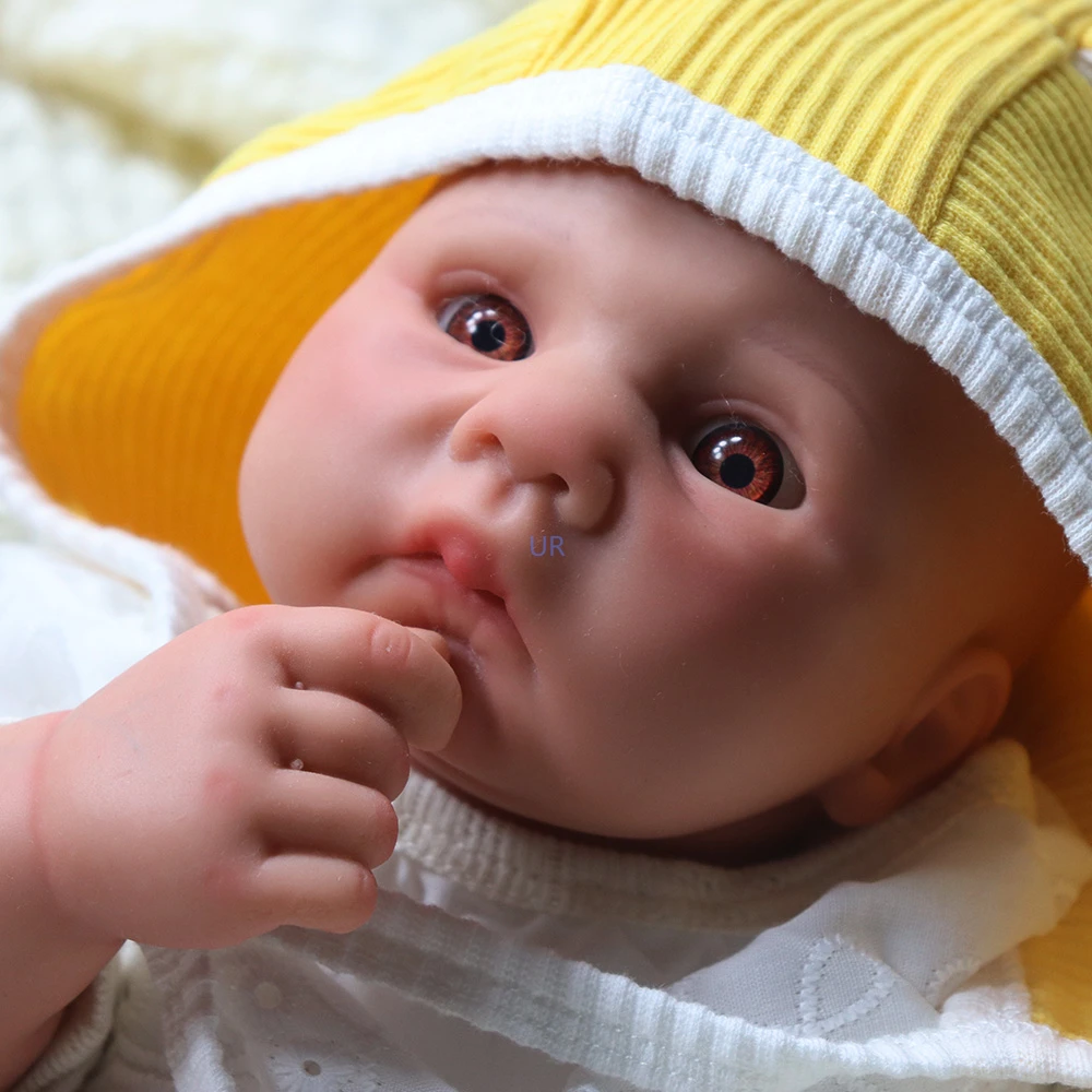 100% full silicone Soft Reborn Realistic Toddler Boy Collectible Lifelike Painted Full Silicone Reborn Baby Dolls