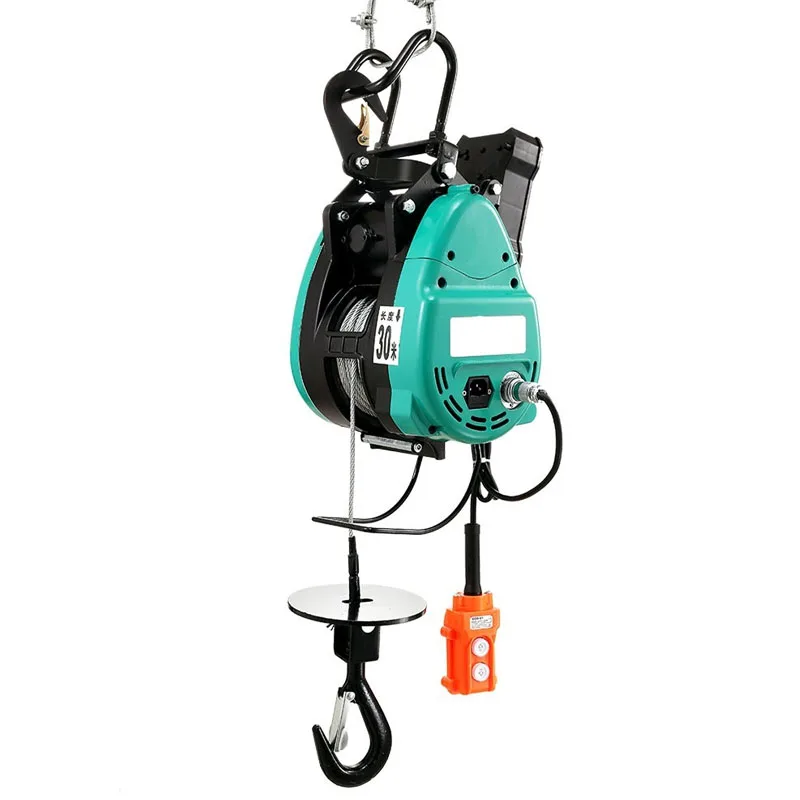 

TLF Double Hole Safe Hoisting With Gourd Crane Durable Steel Wire Rope Crane 220V Durable Household Small Suspension Crane