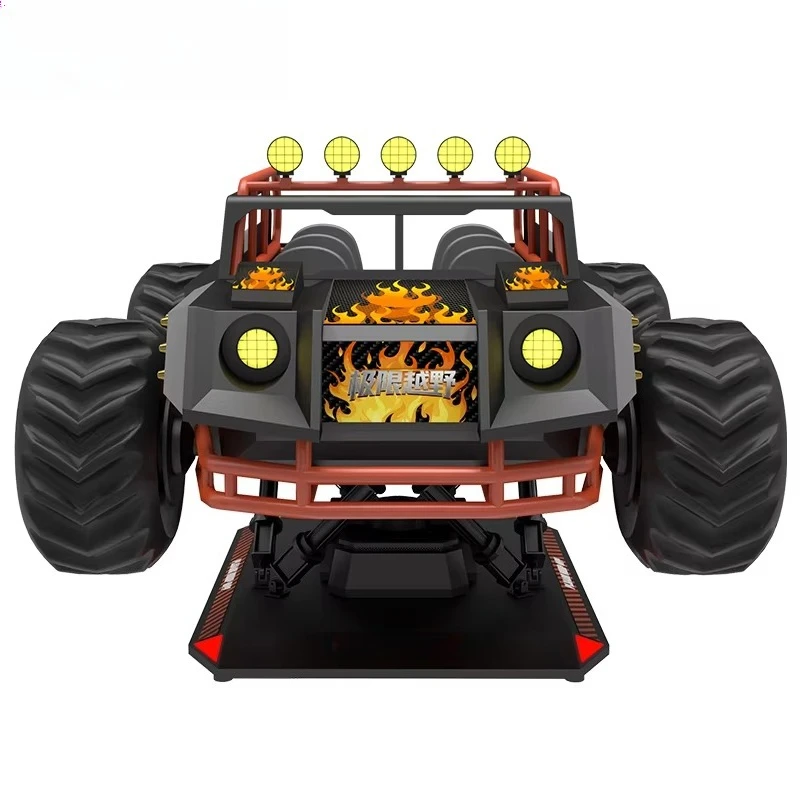 VR Shooting Simulator 5D Off Road Arcade Games 6-person Roller Coaster Driving Simulator Virtual Reality Dynamic 9D Game Machine view 3
