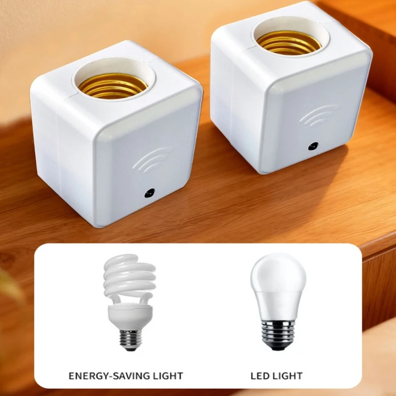 E27 Light Socket Base Adapters Remote Timer 5 Programmable Setting for Indoor