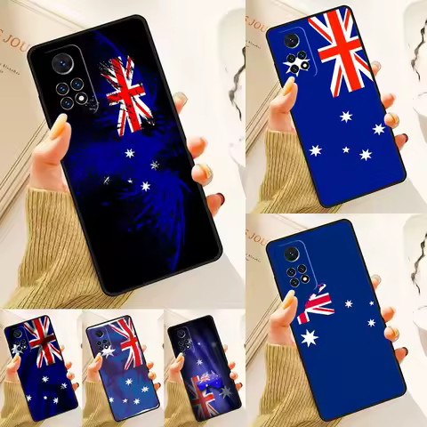 Australian Flag Case For Samsung Galaxy S24 Plus S23 S20 S21FE Lite S22 Ultra Note 20 S8 S9 S10 Phone Coque