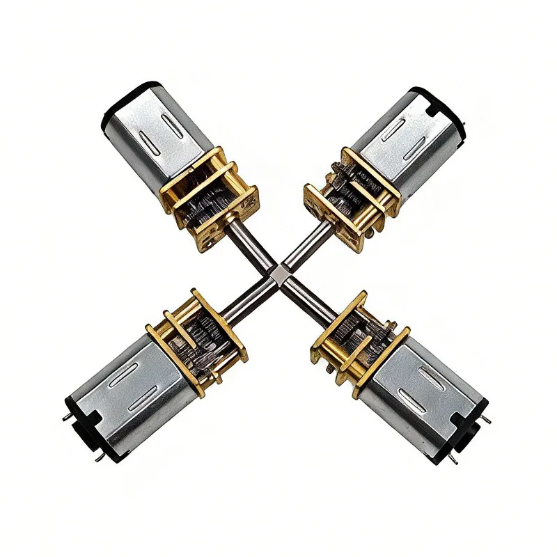 4Pcs GA12-N20 High Torque Micro DC Gear Motor 3V/6V/12V 30-1000RPM Metal Gear Mini Motor for DIY Projects