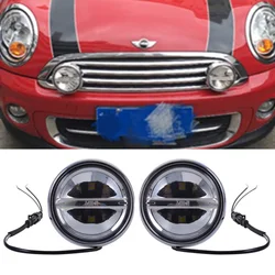 For M-ini Cooper R55 R56 R57 R58 LED Halo Ring DRL Rally Driving Lights Daytime Running Daylight Rally Lamp Additional Headlight