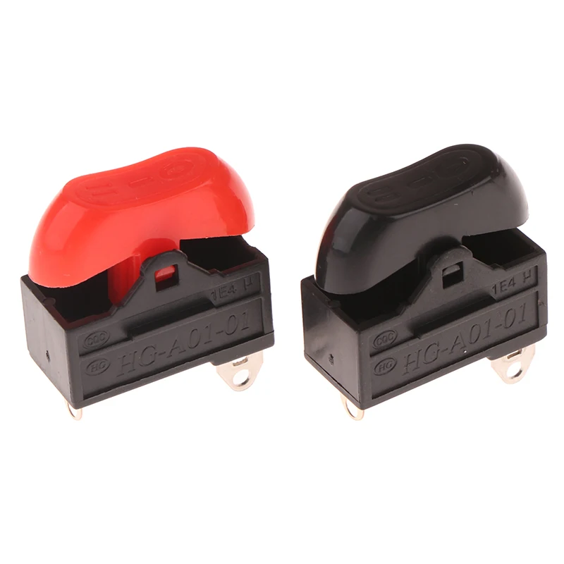 2Pcs 10A 250VAC Hair Dryer Switch 3 Pins Rocker Switch 3 Position ON OFF Boat Switch ON-OFF-ON Elliptical Boat Shape Switch