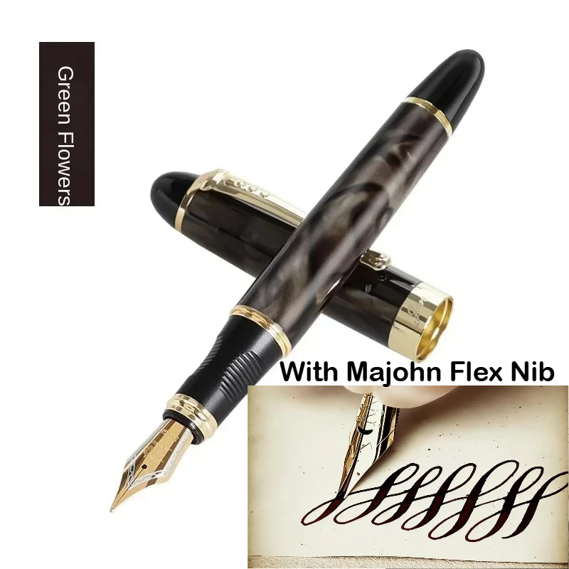 JINHAO X450 Füllfederhalter mit Majohn Flex Nib Kalligraphie-Stift, Metallstifte zum Schreiben, für Schule, Bürobedarf, Schreibwaren – Detail 12