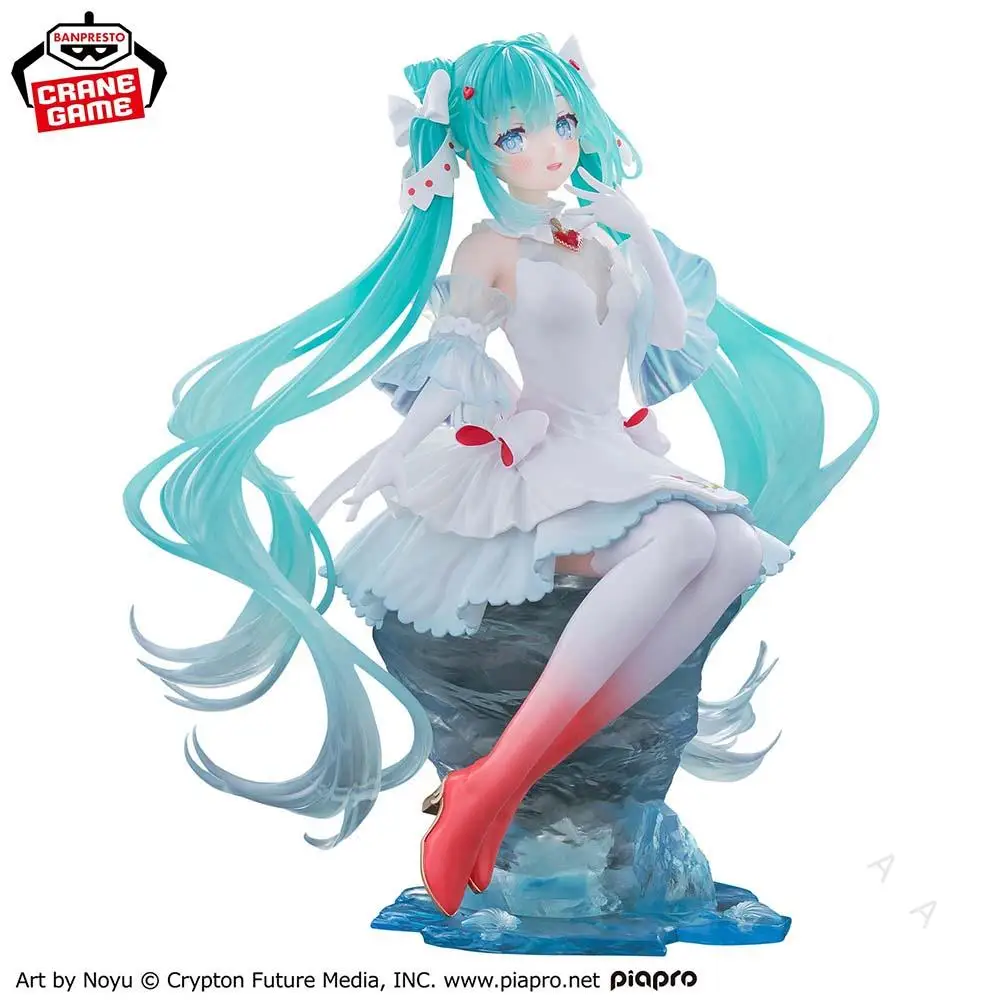 在庫ありオリジナルバンダイバンプレストエボルブ初音ミククリオネコレクタブルビューティーミクフィギュアモデルアニメ本物の箱入りおもちゃ