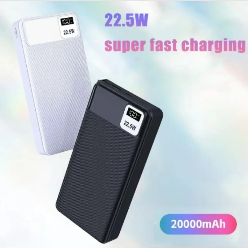 20000mAh Large Capacity Portable Mobile Power Bank 120W Bidirectional Super Fast Charging Suitable For IPhone Xiaomi Samsung