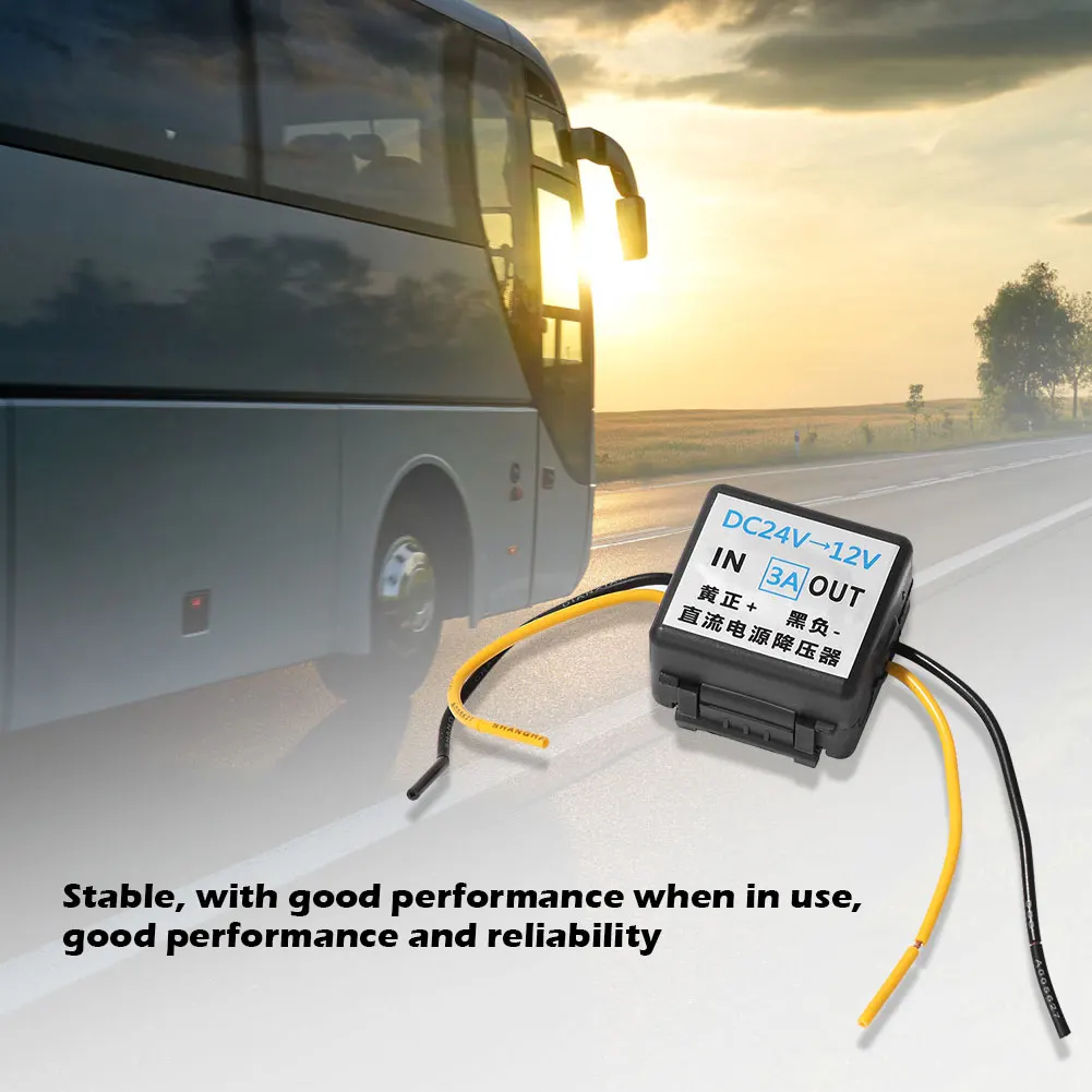 DC 24V To 12V 3A Car Power Converter Step Down Inverter Voltage Reducer Car Buck Module Voltage Transformer Module
