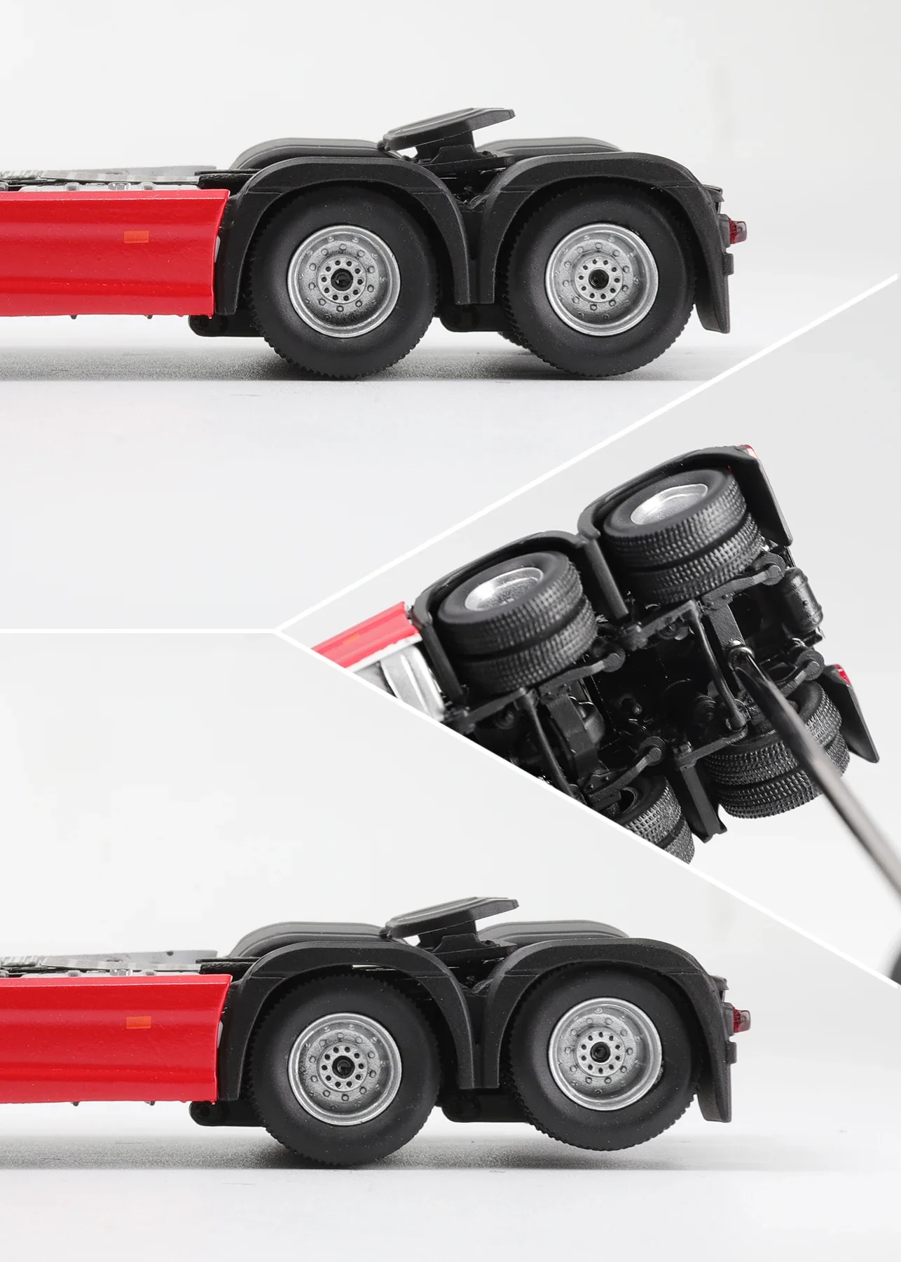 Diecast Car Model G.C.D. Actros Gigaspace 6x2 Sattelzugmaschine & Scalable Trailer 1:64 497# 498# 499#