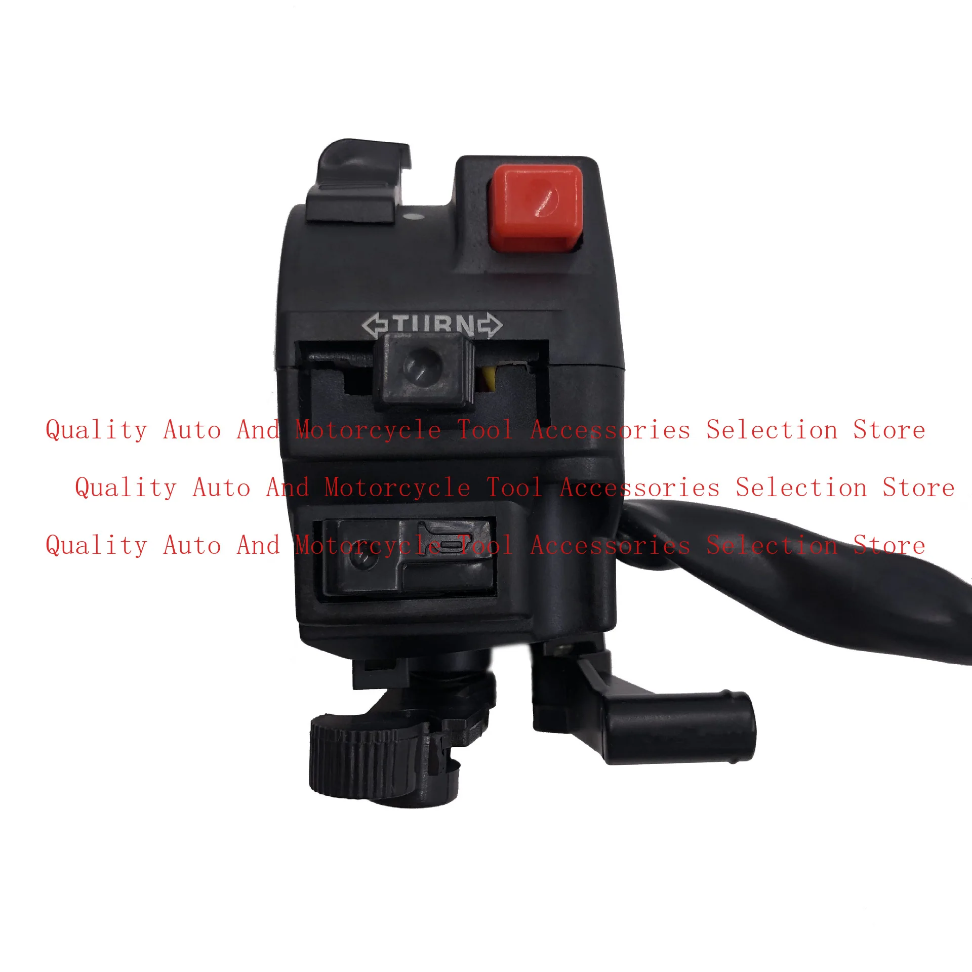 

For Curved Beam Motorcycle TBT110 Left Hand Handle Switch Moped Horn Steering Button Handle Assembly Accessories