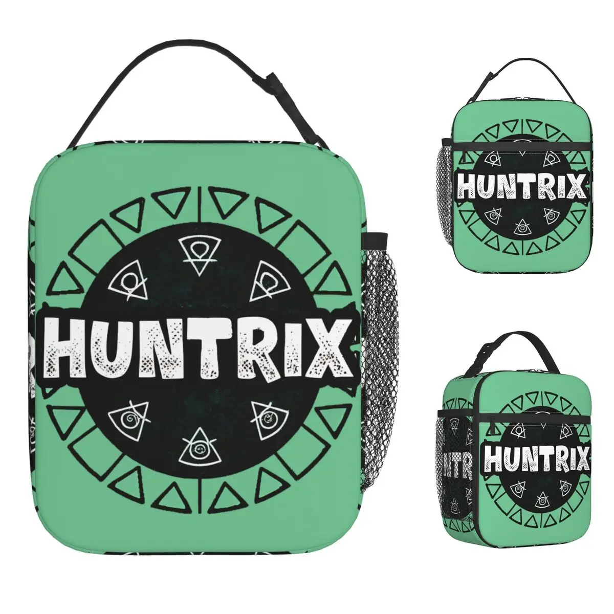 

Huntrix Demon Hunters Logo Lunch Bag Funny Lunch Box Picnic Portable Thermal Tote Handbags For Child Oxford Designer Cooler Bag
