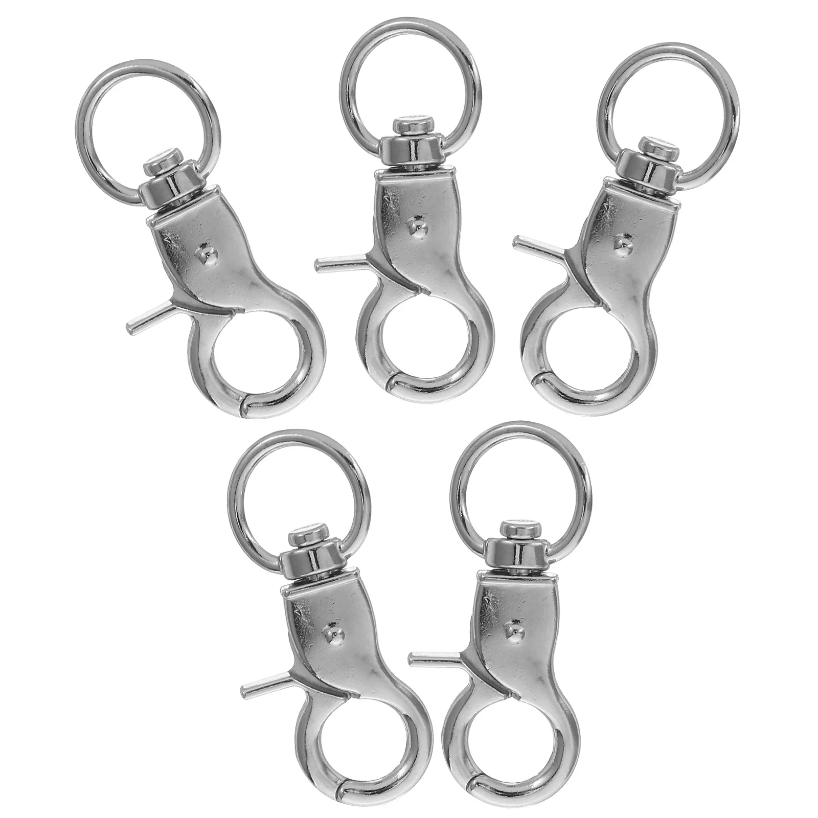 

5pcs Bird Durable Parrot Cage Safety Buckle Anti Rust Lobster Clasp Pet Supplies Swivel Spring Buckle