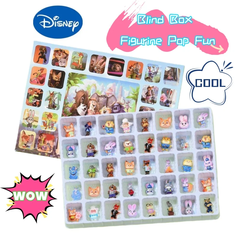 

Disney Judy Hopps Nick Wilde Benjamin high-value creative personality student hole hole music stall doll blind box stamp music