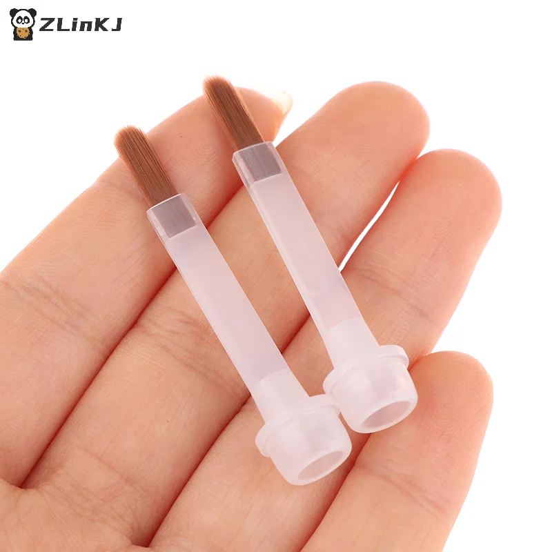 5/10/20Pcs Disposable Nail Polish Brush For 15ml Nail Polish Bottle Replacement Brush Brown Hair Nail Art Brush Applicators