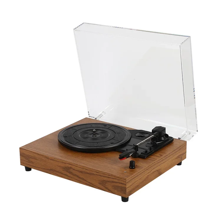 YYHC-New arrival vinyl record with speaker turntable records player with dust cover