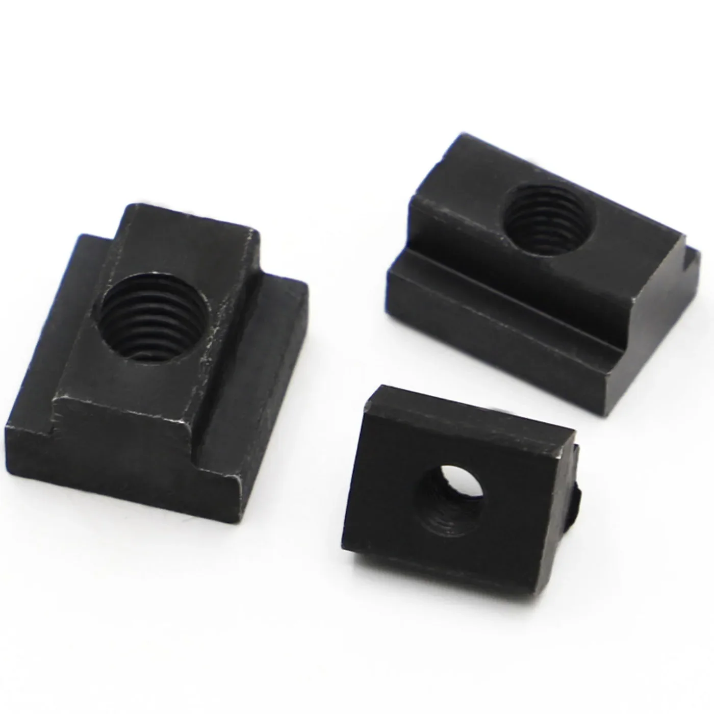 DIN508 Schwarzoxid-Finish, Güteklasse M6, M8, M10, M12, M14, M16, 8,8, Kohlenstoffstahlmutter, Gewinde durch Schlitz-T-Muttern – Detail 4
