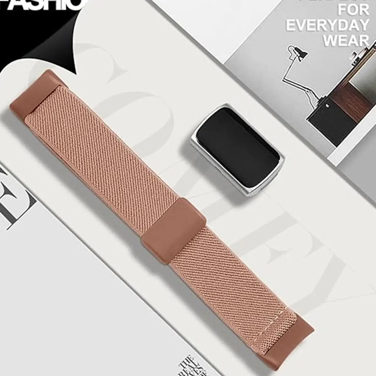Nylonband für Fitbit Charge 6 5 Sport, dehnbares, atmungsaktives Ersatzarmband, Fitbit Charge 5 für Damen und Herren, Correa Pulseira – Detail 1
