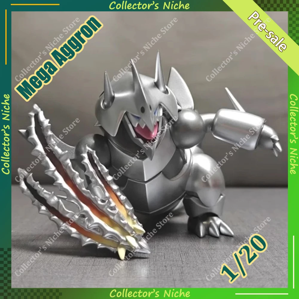 

Pre-sale 1/20 Pocket Monsters Mega Aggron Anime Action Figure Model Toys Desktop Collectible Decorations Birthday Gifts