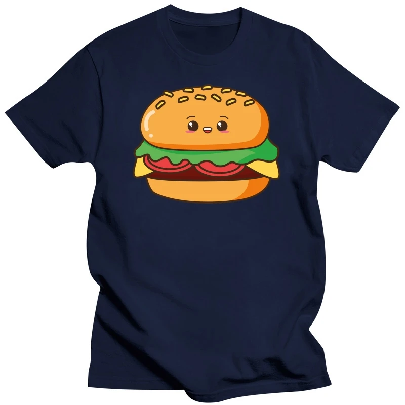 Couple FRIENDS Hamburger and chips Cartoon menslim fit shirt2020t-shirt cooltights fitness t-shirt