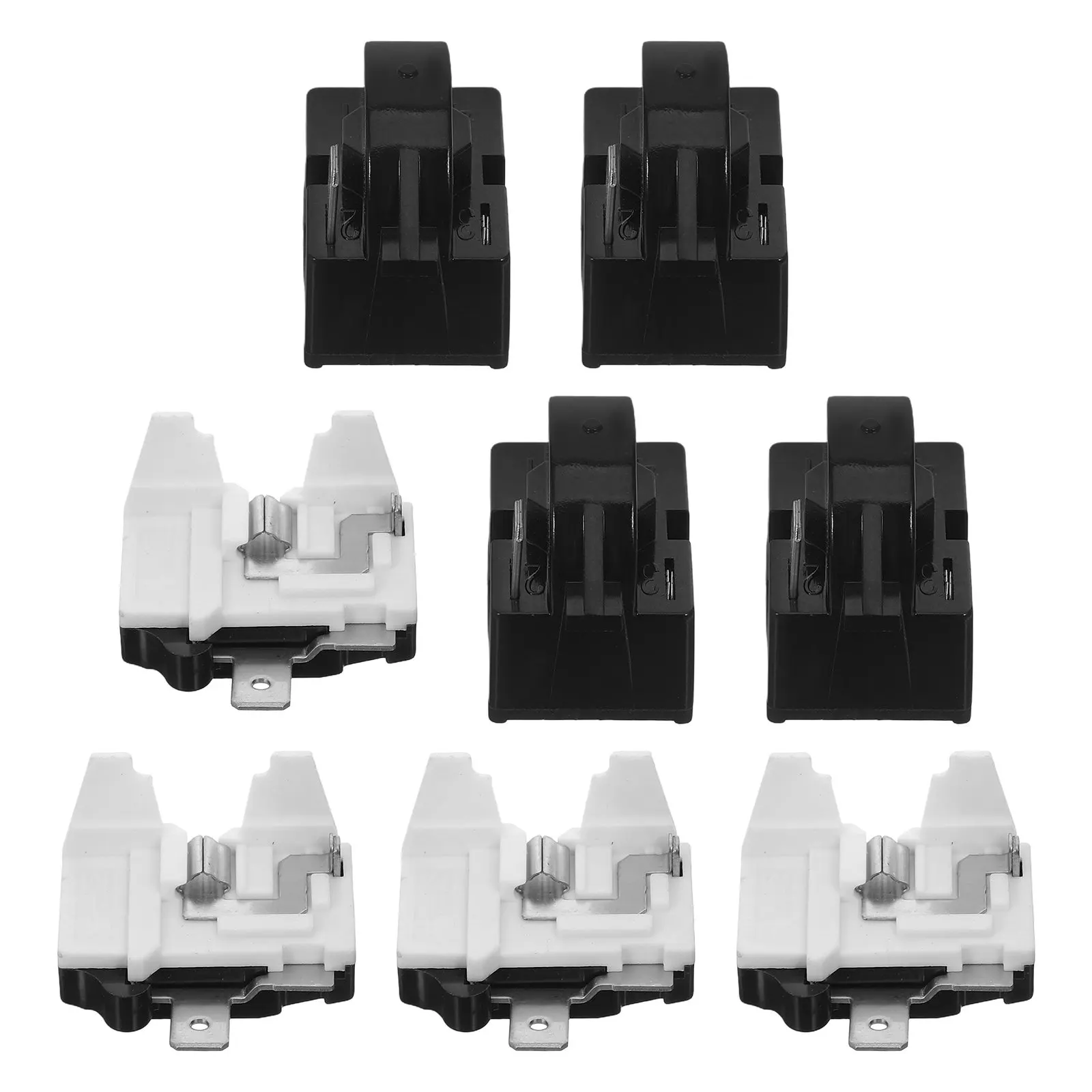 1Set Refrigerator Ptc Starter Relay and Overload Protector Kit Smooth Compressor Start Precise Temperature Control Easy Install