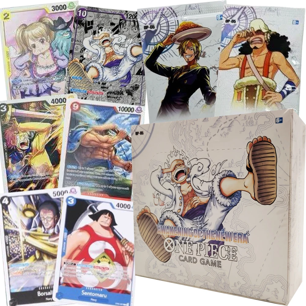 Popular IP One Piece Game Hobby Collection Cards Teenager Favorite Anime Character Battle English Language Cards Fun Toys Gif